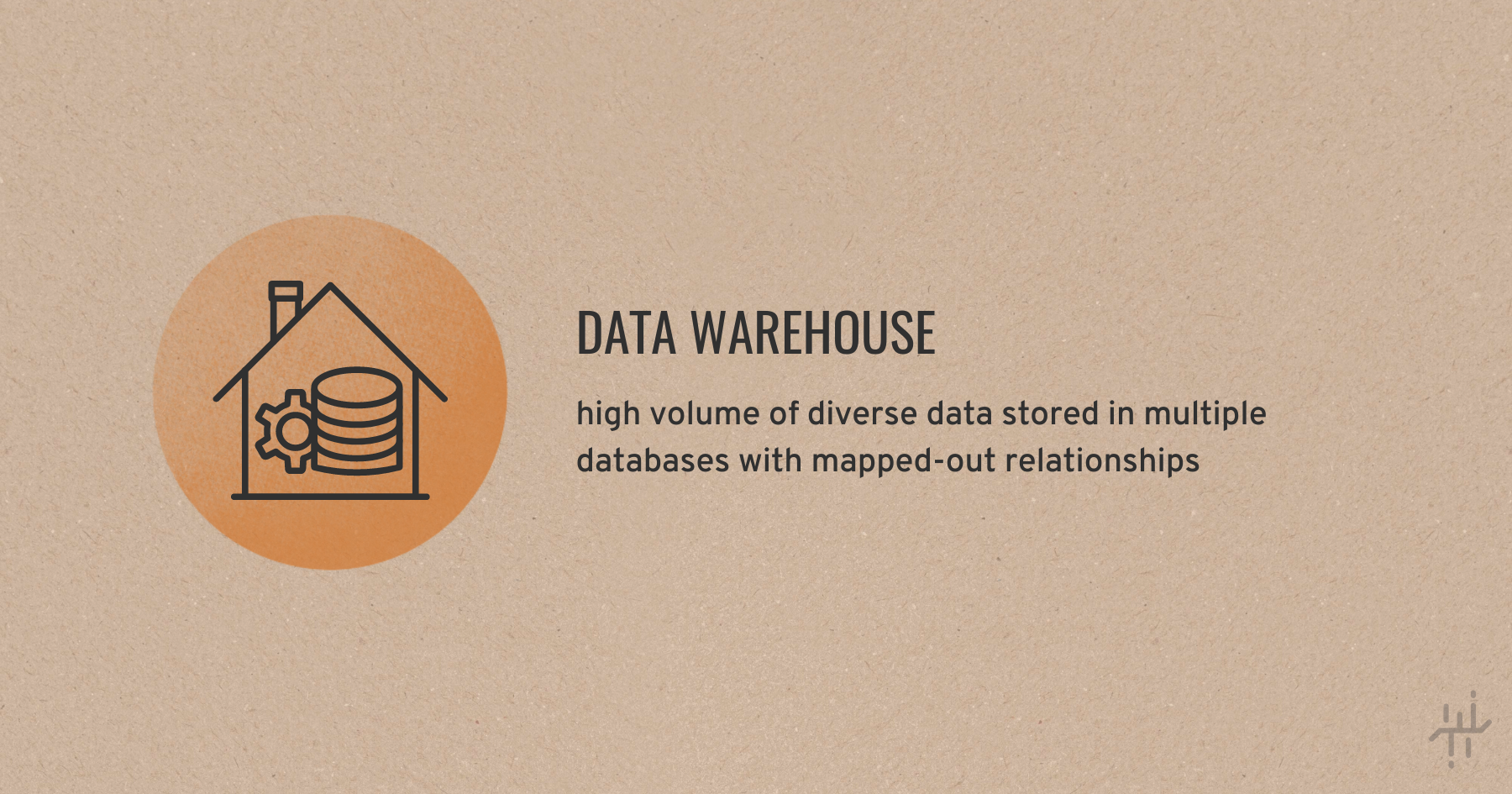 a graphic describing what a data warehouse is