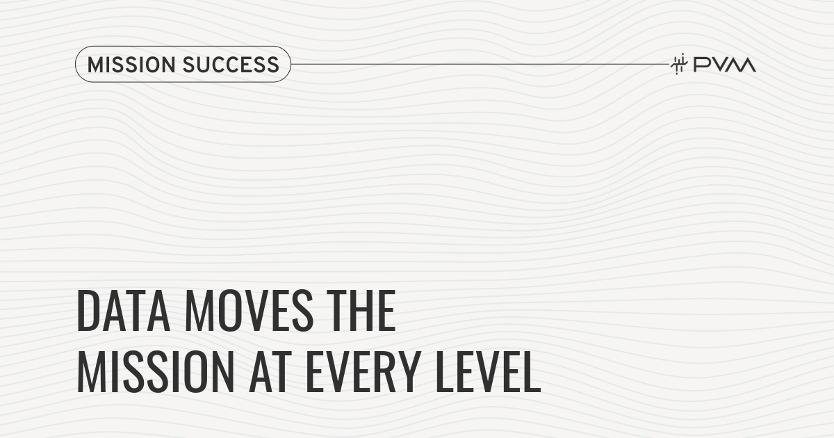 Data moves the mission at every level